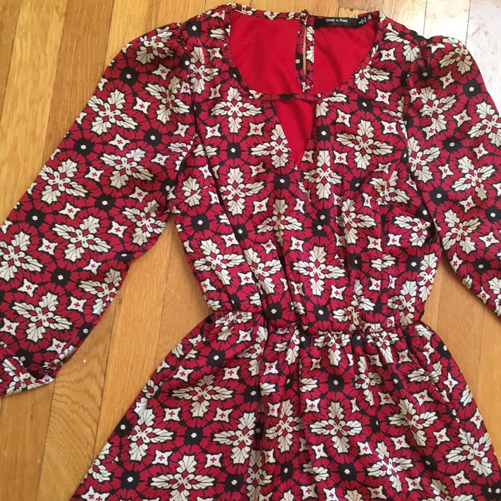 Doe & Rae Size Small Printed Dress - Picture 3 of 6